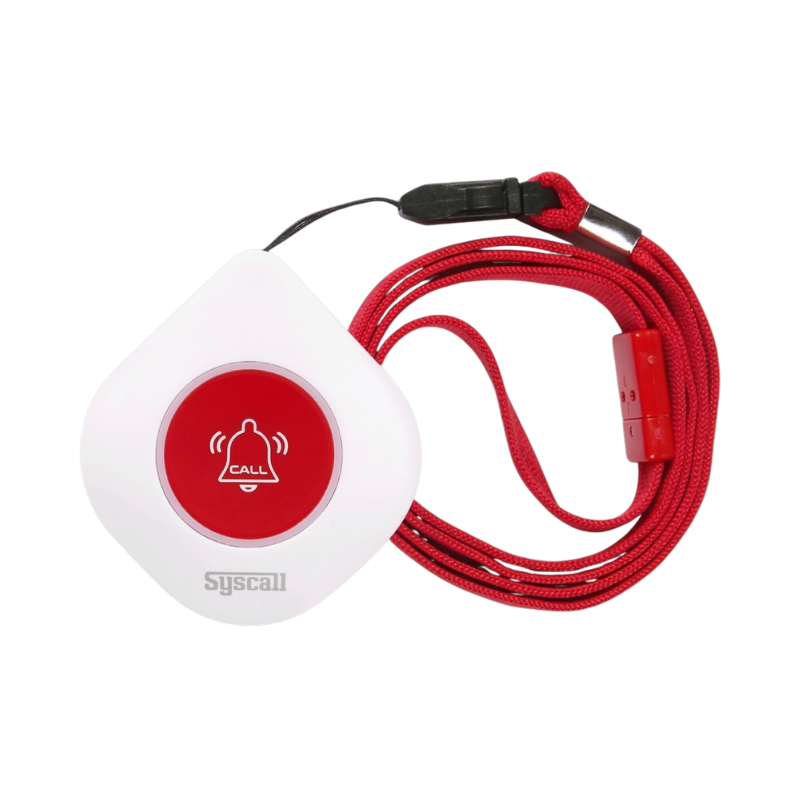Syscall SHS-400 wireless necklace emergency call button for seniors