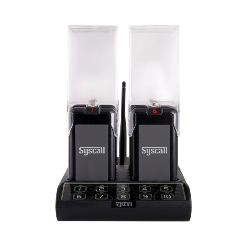 Syscall All-in-one guest paging system with 10 coaster pagers