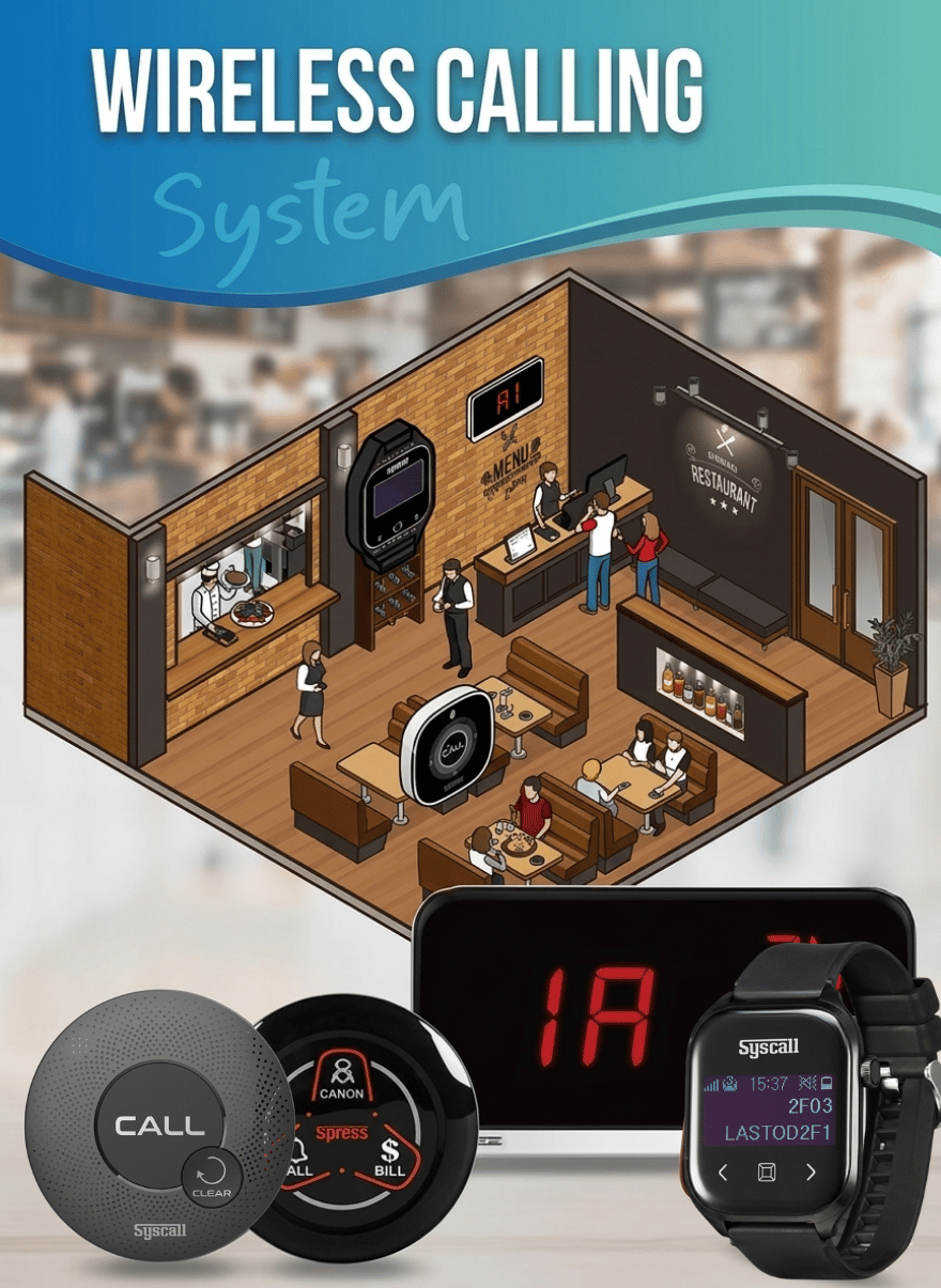 wireless calling system solutions for restaurants & cafes